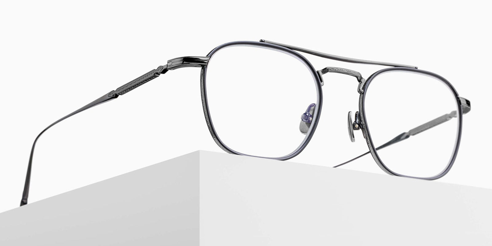 Matsuda M3149 48 - Ruthenium/Matte Black #id:m3149rutheniummatteblackclearlensoptical_s:106105