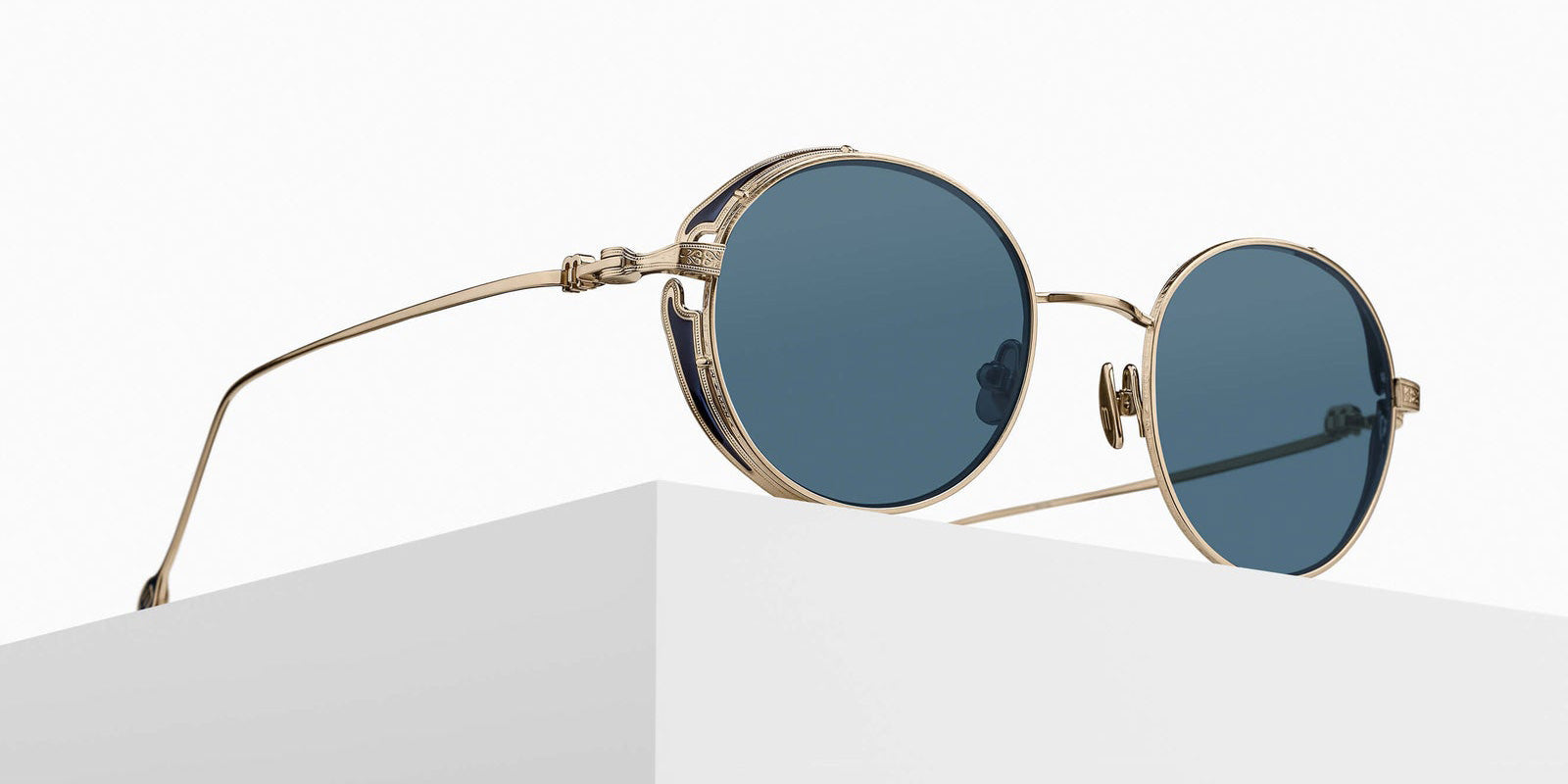 Matsuda M3152 48 - Brushed Gold / Blue Gray #id:m3152brushedgoldbluegrey48_s:104105