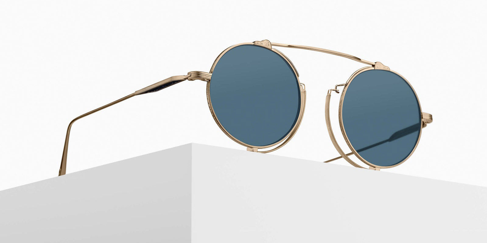 Matsuda M3154 46 - Brushed Gold / Blue Gray #id:m3154brushedgoldbluegrey46_s:104105