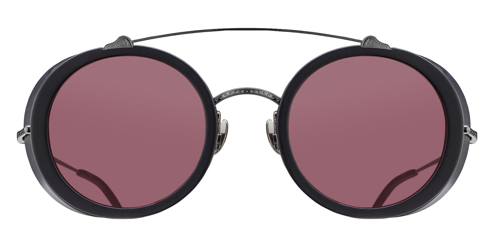 Matsuda M3155 48 - Ruthenium/Matte Black / Brunello Red #id:m3155rutheniummatteblackbrunellored48_s:100100