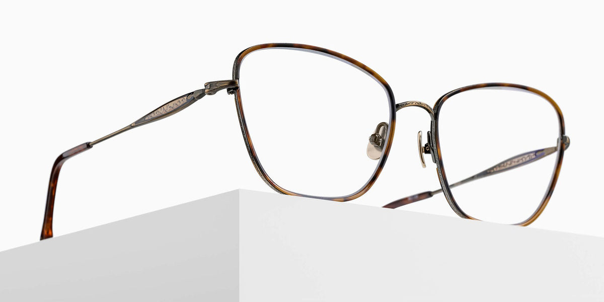 Matsuda M3159 55 - Antique Gold-Brown #id:m3159antiquegoldbrownclearlensoptical_s:102105
