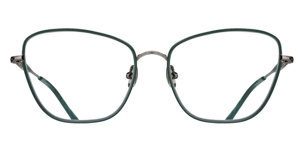Matsuda M3159 55 - Antique Silver/Matte Bottle Green #id:m3159antiquesilvermattebottlegreenclearlens55_s:100100