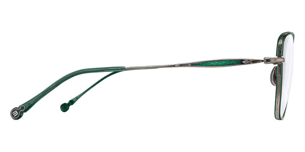 Matsuda M3159 55 - Antique Silver/Matte Bottle Green #id:m3159antiquesilvermattebottlegreenclearlens55_s:100110