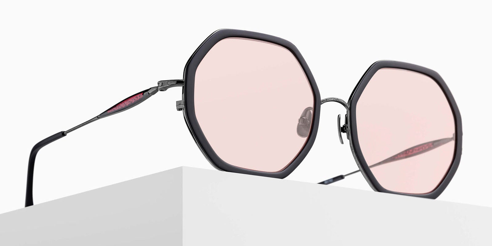 Matsuda M3162 54 - Ruthenium/Matte Black / Café Pink #id:m3162rutheniummatteblackcafpink54_s:104105