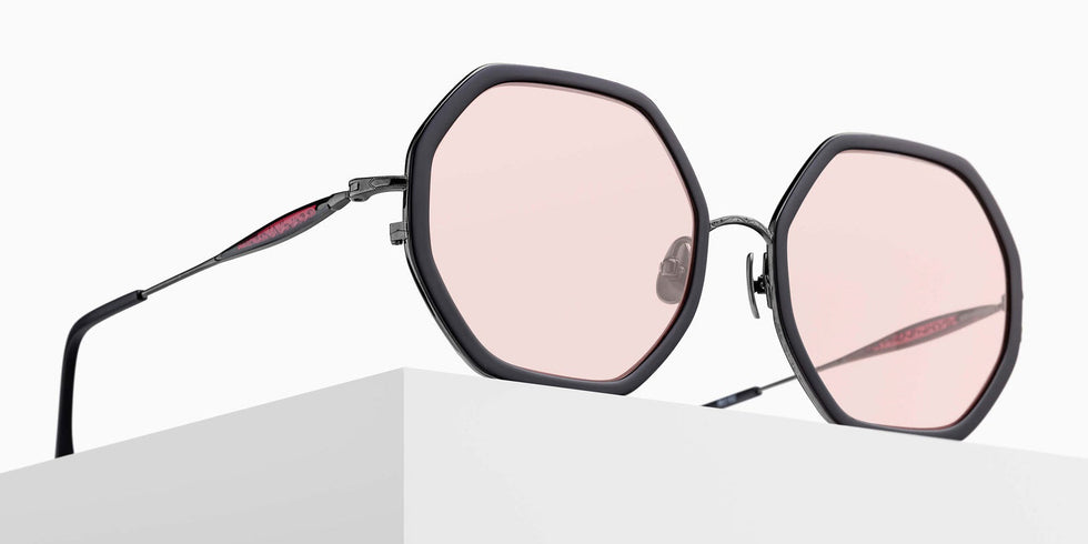 Matsuda M3162 54 - Ruthenium/Matte Black / Café Pink #id:m3162rutheniummatteblackcafpink54_s:104105