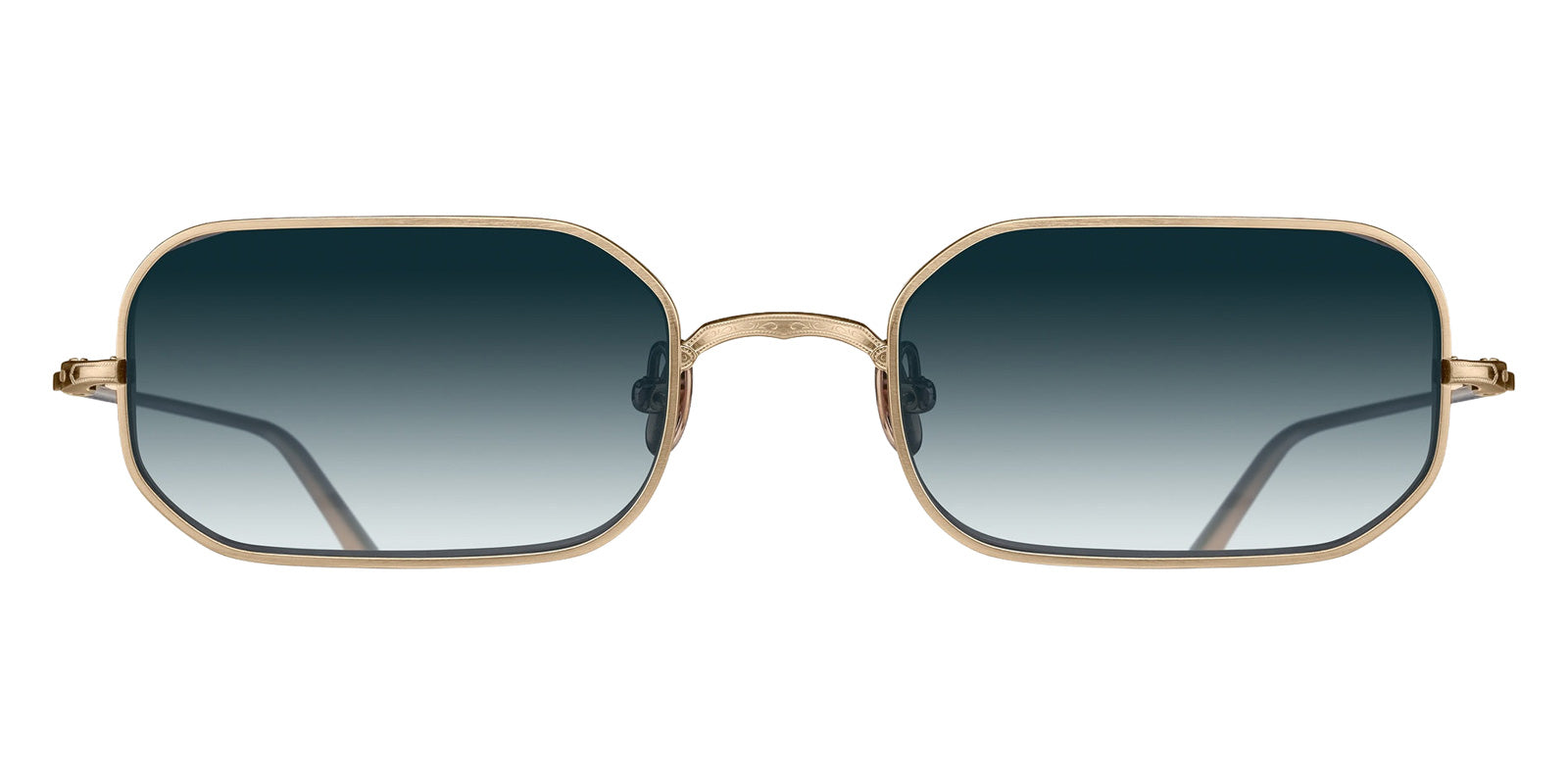 Matsuda M3163 53 - Brushed Gold / Blue Gradient #id:m3163brushedgoldbluegradient53_s:102100