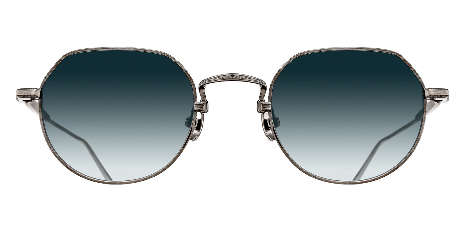 Matsuda M3167 49 - Antique Silver / Blue Gradient #id:m3167antiquesilverbluegradient49_s:102100