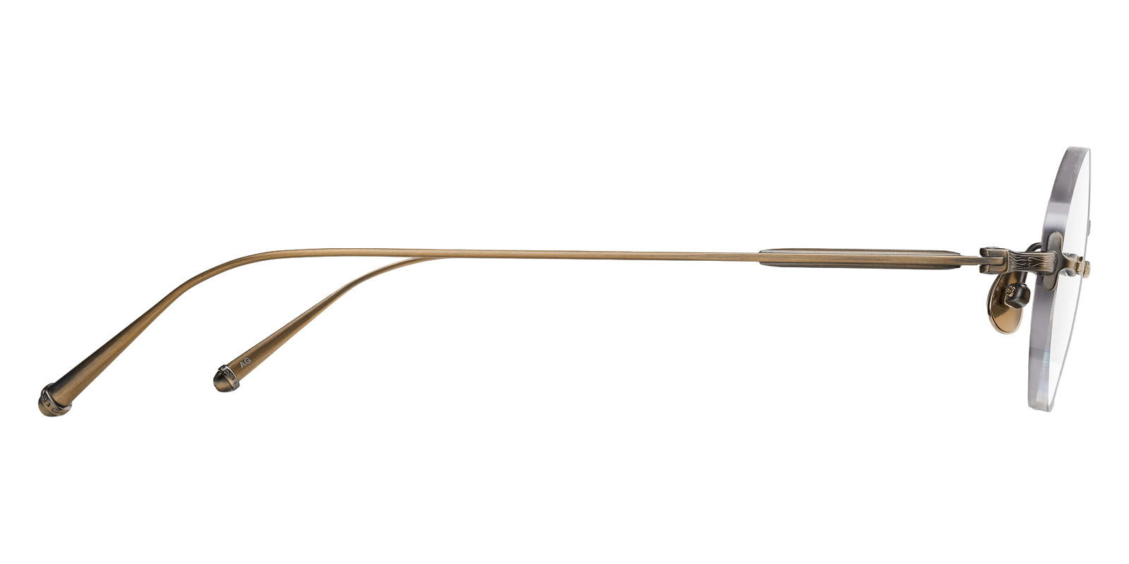 Matsuda M5002 47 - Antique Gold #id:m5002antiquegoldclearlens47_s:100110