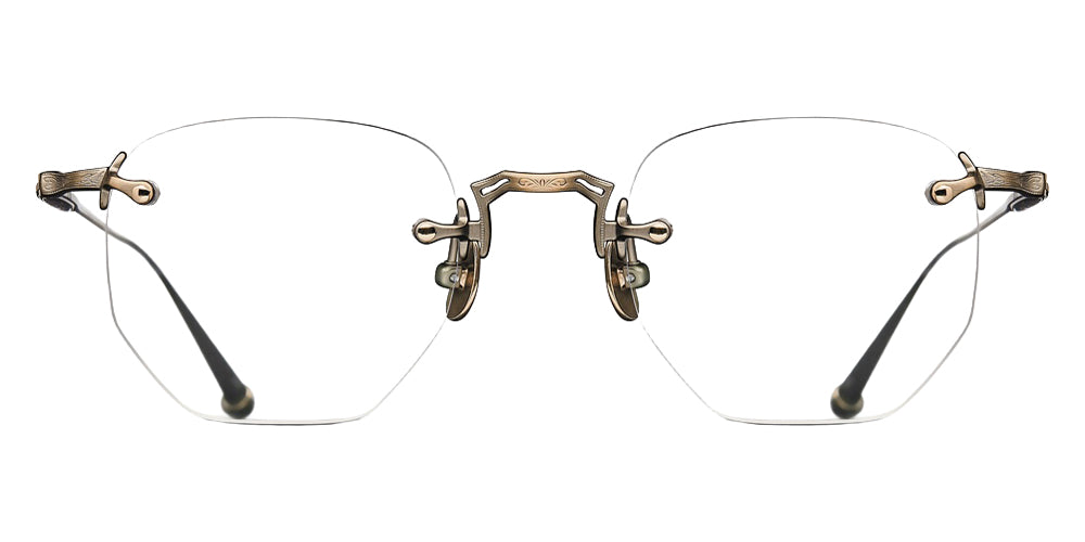 Matsuda M5006 46 - Antique Gold #id:m5006antiquegoldgeometricclearlensoptical_s:100100