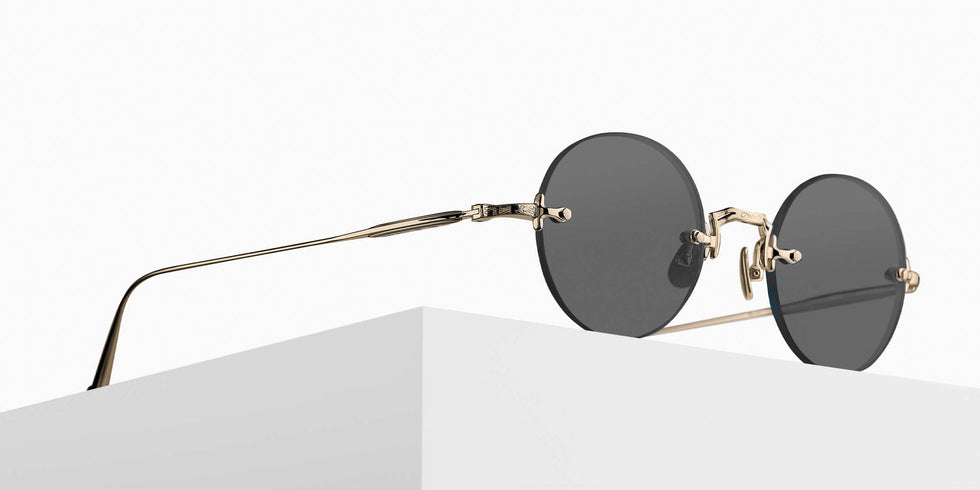 Matsuda M5007 47 - Brushed Gold / Gray #id:m5007brushedgoldgreysunglass_s:102105