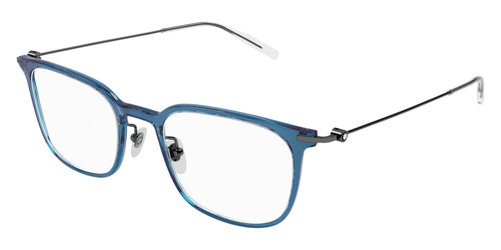 Montblanc MB0100O 006 52 - Blue/Gunmetal #id:mb0100o006_s:100105