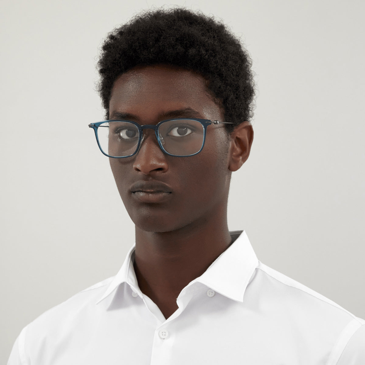 Montblanc MB0100O 006 52 - Blue/Gunmetal #id:mb0100o006_s:100115