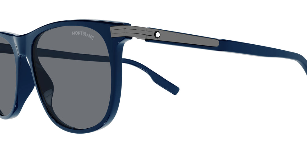 Montblanc MB0216S 003 56 - Blue / Gray #id:mb0216s003_s:102110