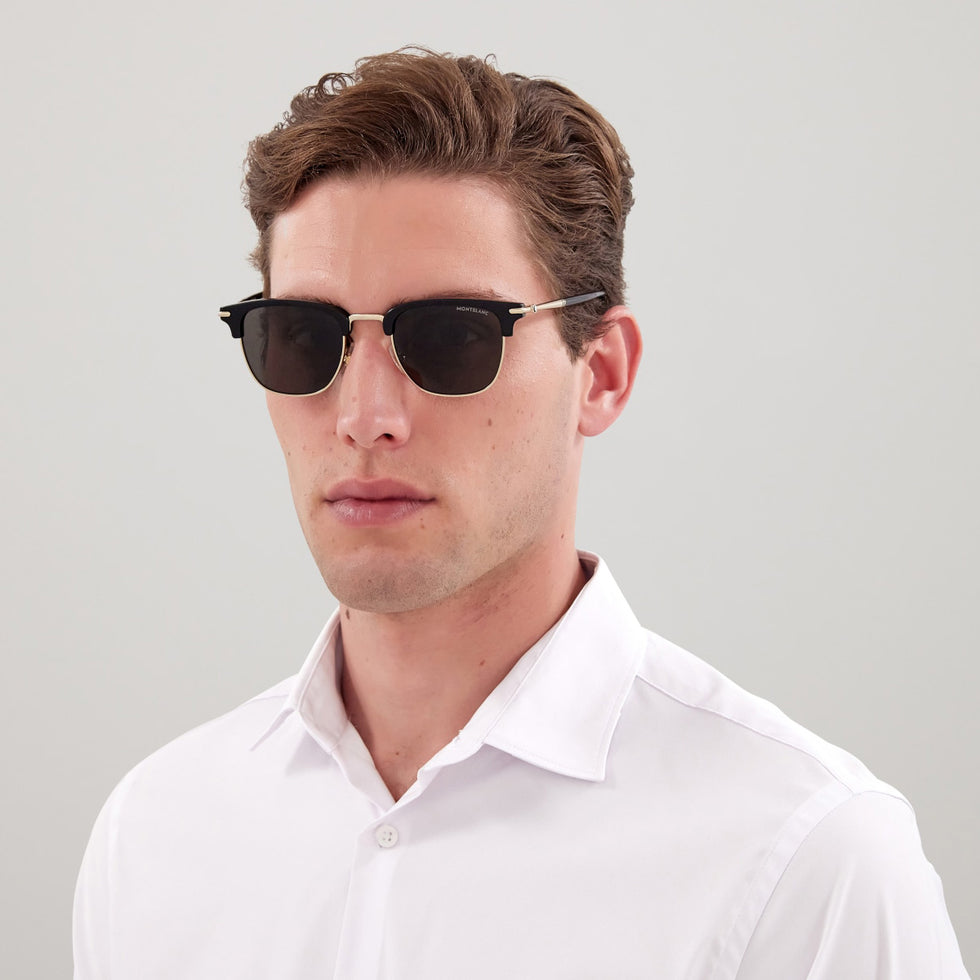 Montblanc MB0242S 001 50 - Black / Gray #id:mb0242s001_s:100115