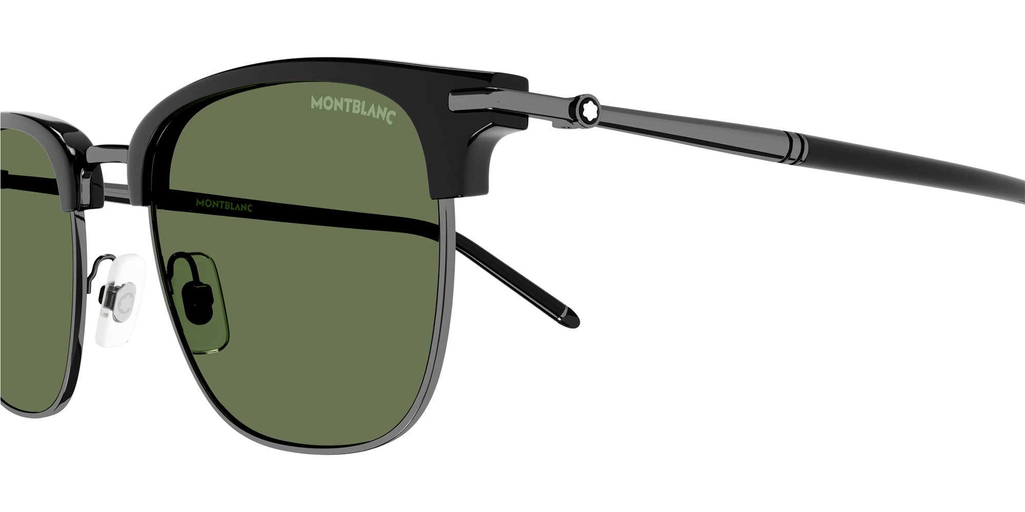 Montblanc MB0242S 002 50 - Black / Green #id:mb0242s002_s:102110