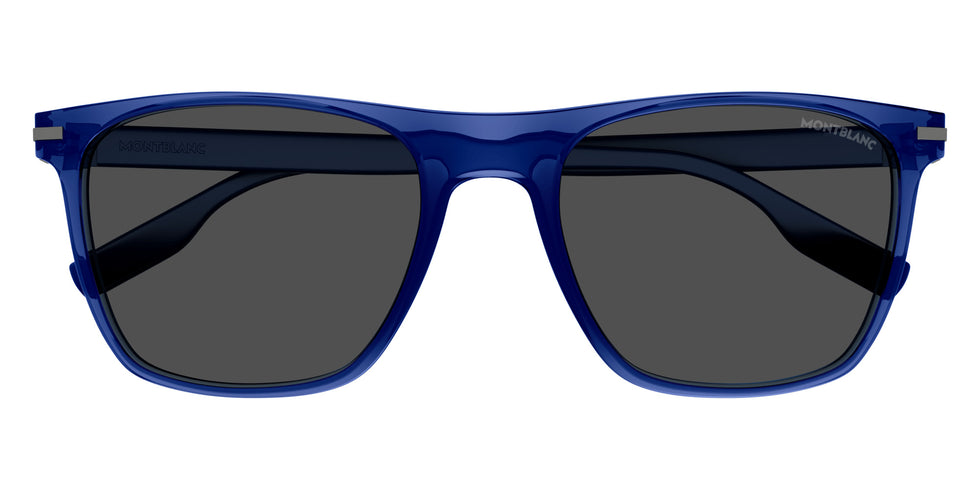 Montblanc MB0248S 002 55 - Blue / Smoke #id:mb0248s002_s:100100