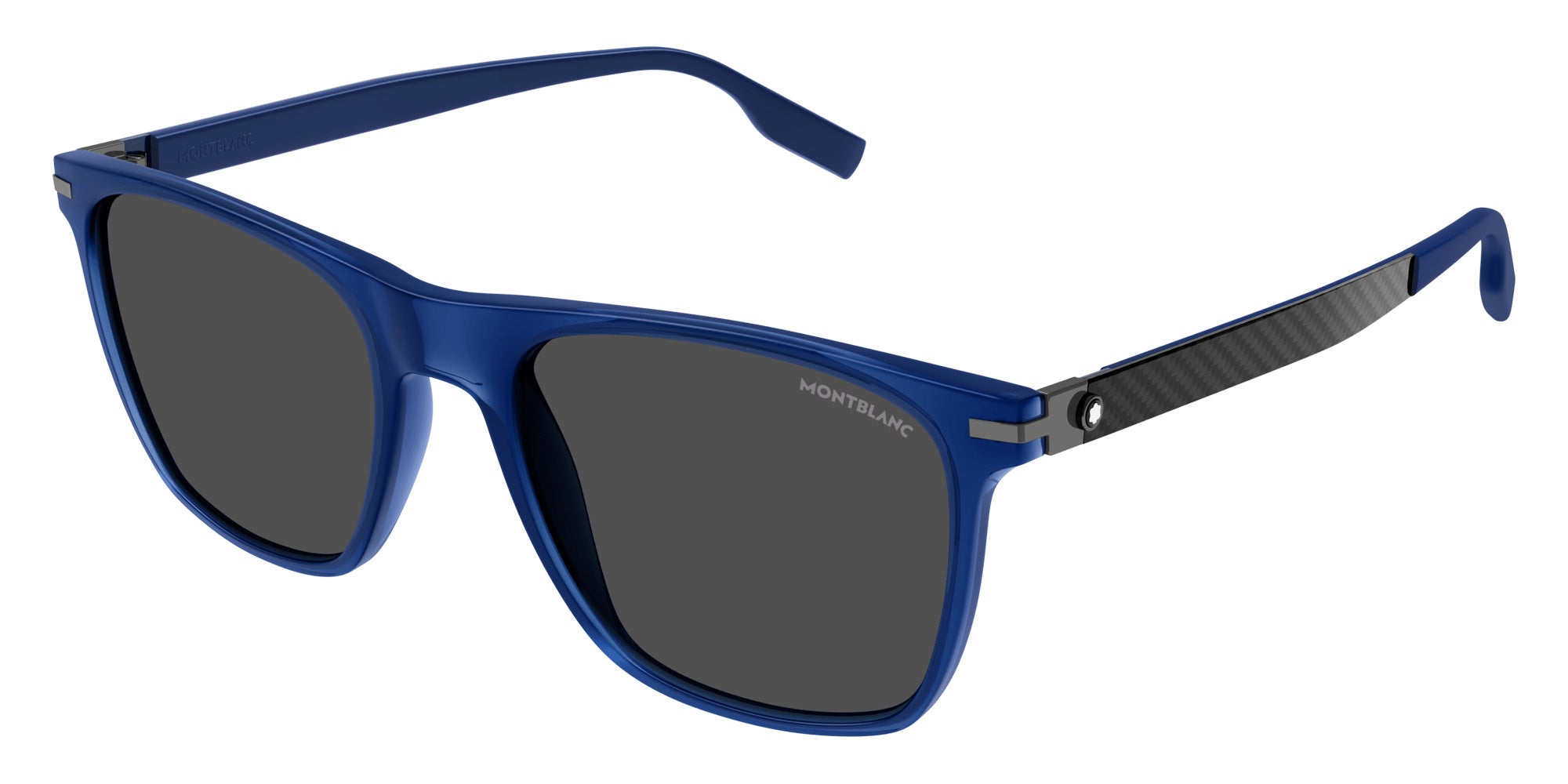 Montblanc MB0248S 002 55 - Blue / Smoke #id:mb0248s002_s:100105