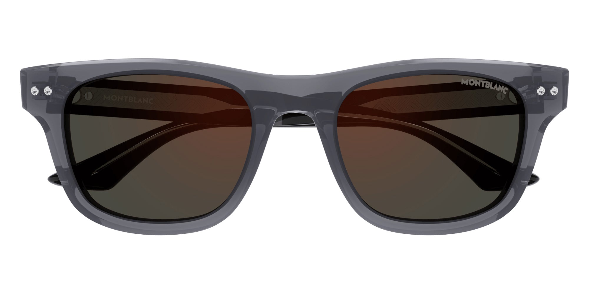 Montblanc MB0254S 003 53 - Gray/Black / Gray Flash #id:mb0254s003_s:104100