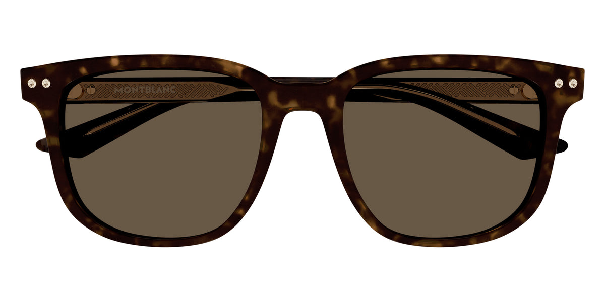 Montblanc MB0258SA 002 55 - Havana / Brown #id:mb0258sa002_s:100100