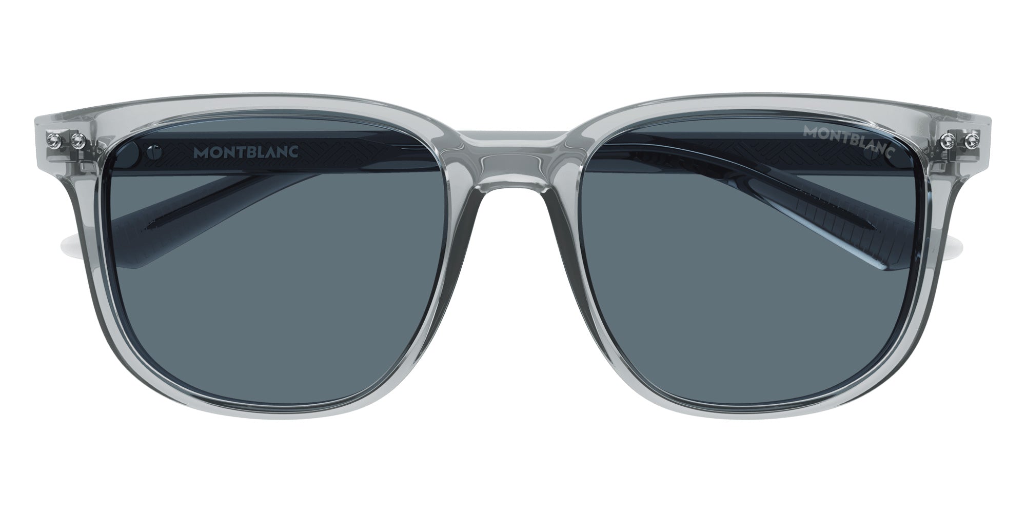 Montblanc MB0258SA 004 55 - Gray / Blue #id:mb0258sa004_s:100100