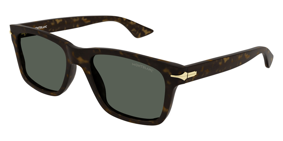 Montblanc MB0263S 002 54 - Havana / Green #id:mb0263s002_s:100105