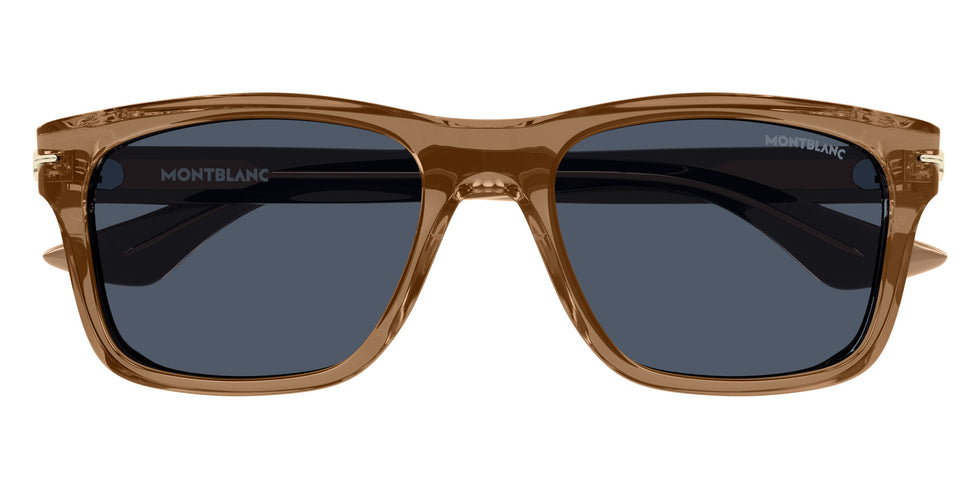 Montblanc MB0263S 005 54 - Brown / Blue #id:mb0263s005_s:104100