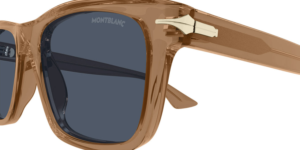 Montblanc MB0263S 005 54 - Brown / Blue #id:mb0263s005_s:104110