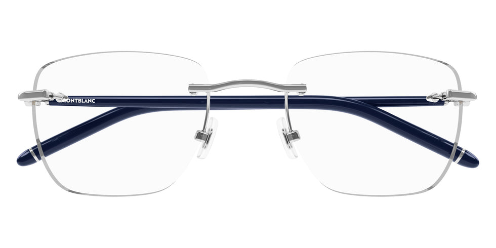 Montblanc MB0274O 003 53 - Silver/Blue #id:mb0274o003_s:100100