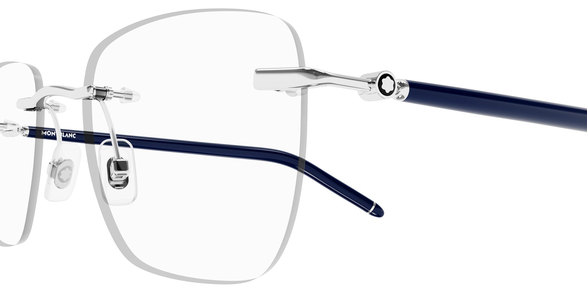 Montblanc MB0274O 003 53 - Silver/Blue #id:mb0274o003_s:100110