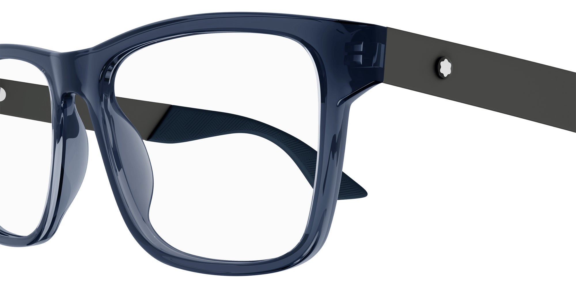 Montblanc MB0300O 002 56 - Blue/Gunmetal #id:mb0300o002_s:102110