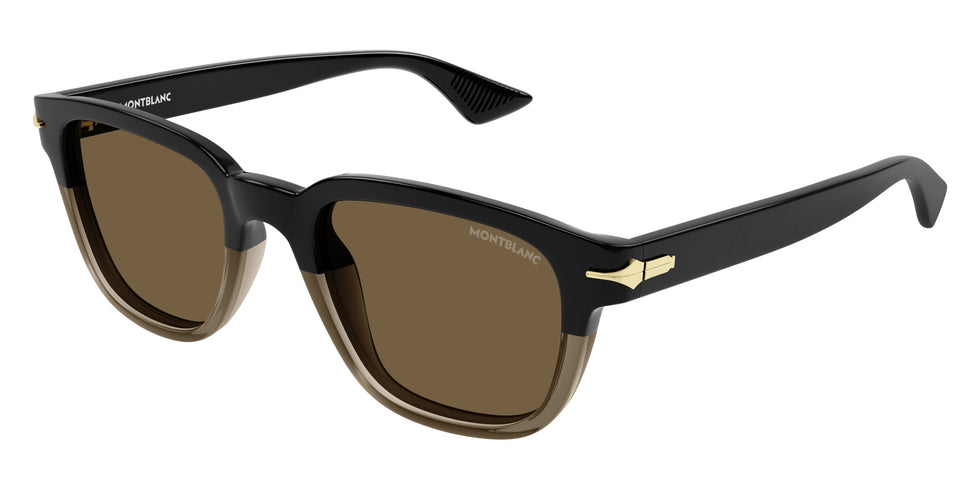 Montblanc MB0302S 008 53 - Black / Brown #id:mb0302s008_s:100105