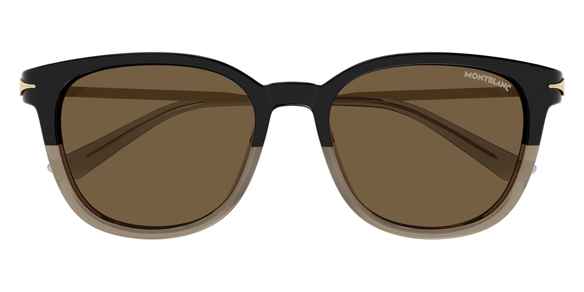 Montblanc MB0304SA 003 55 - Black/Gold / Brown #id:mb0304sa003_s:100100