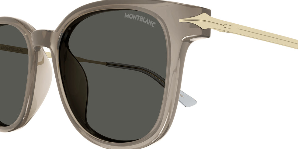 Montblanc MB0304SA 004 55 - Brown/Gold / Gray #id:mb0304sa004_s:102110