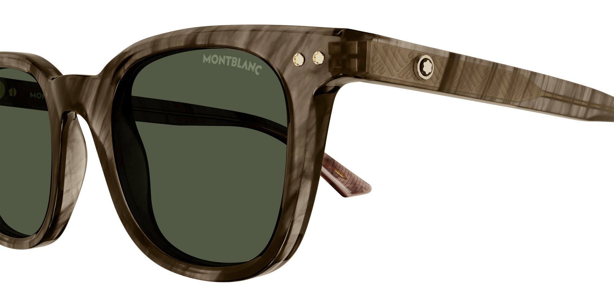 Montblanc MB0320S 003 49 - Brown / Green #id:mb0320s003_s:100110