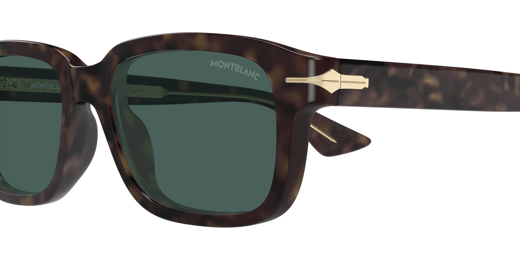 Montblanc MB0436S 002 54 - Havana / Green #id:mb0436s002_s:102110