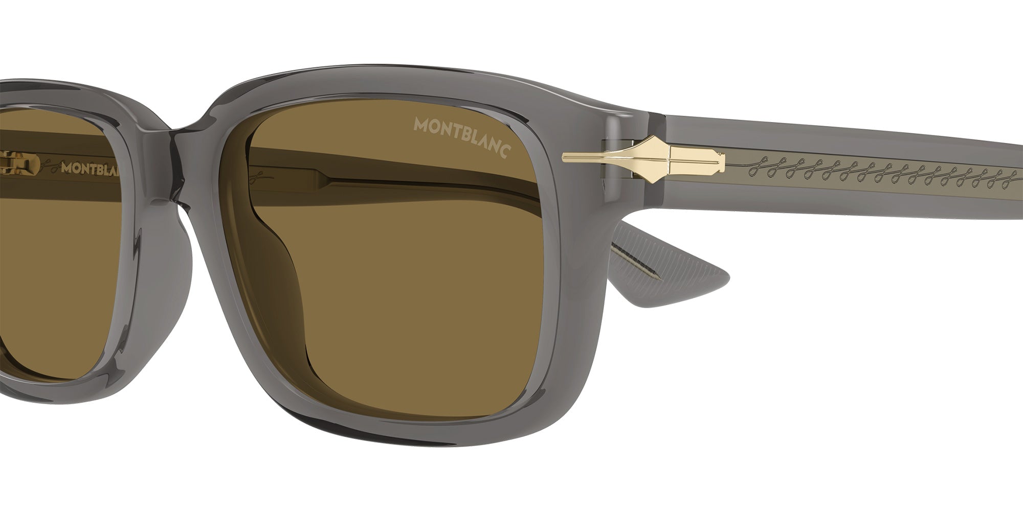 Montblanc MB0436S 003 54 - Gray / Brown #id:mb0436s003_s:104110