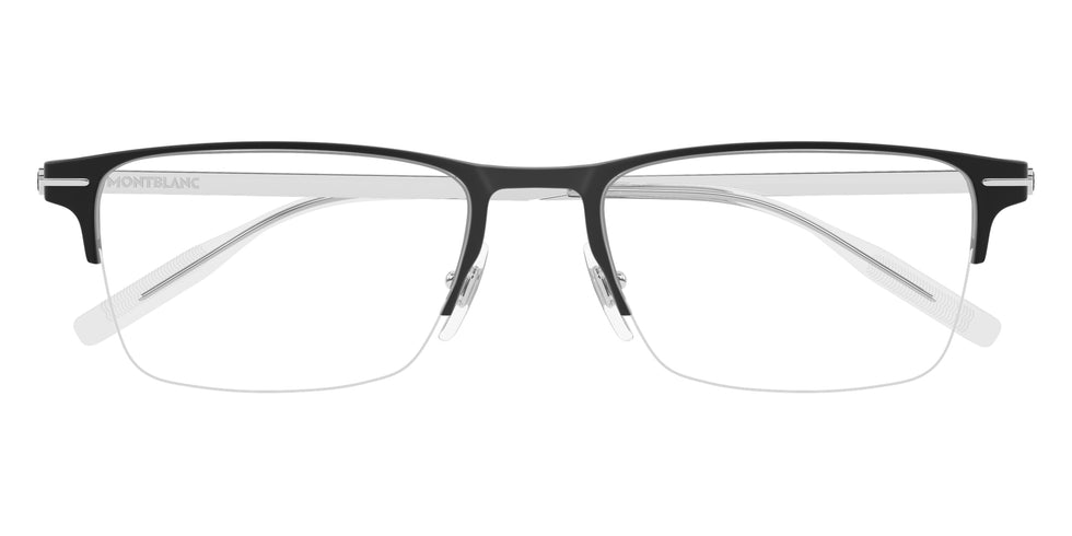 Montblanc MB0468O 001 55 - Black/Silver #id:mb0468o001_s:100100