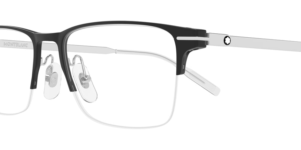 Montblanc MB0468O 001 55 - Black/Silver #id:mb0468o001_s:100110