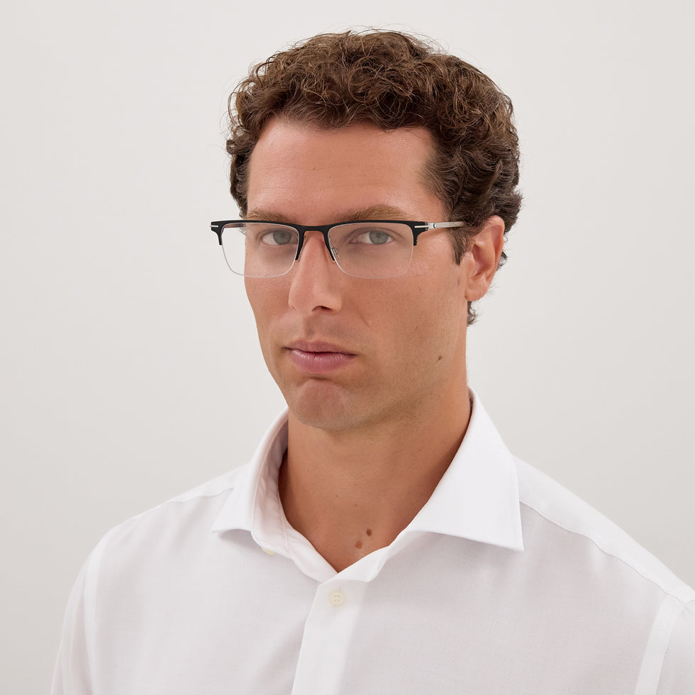 Montblanc MB0468O 001 55 - Black/Silver #id:mb0468o001_s:100115