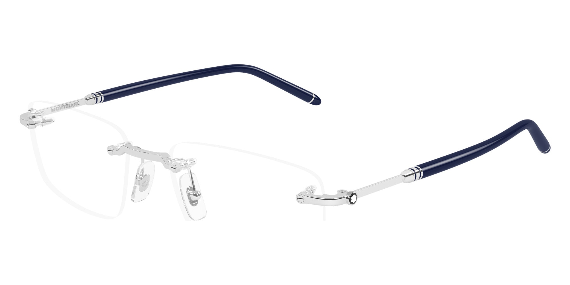 Montblanc MB0480O 003 54 - Silver/Blue #id:mb0480o003_s:102105
