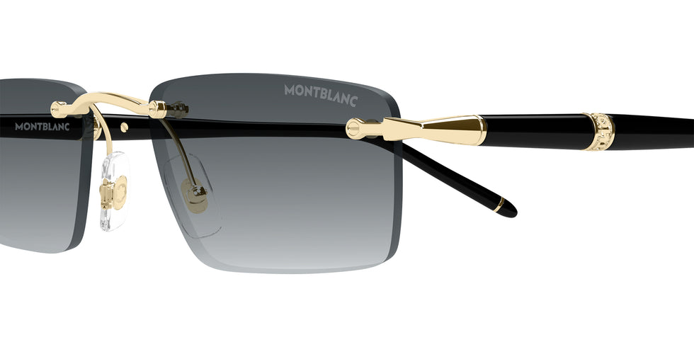 Montblanc MB0484S 001 54 - Gold/Black / Gray Gradient #id:mb0484s001_s:100110
