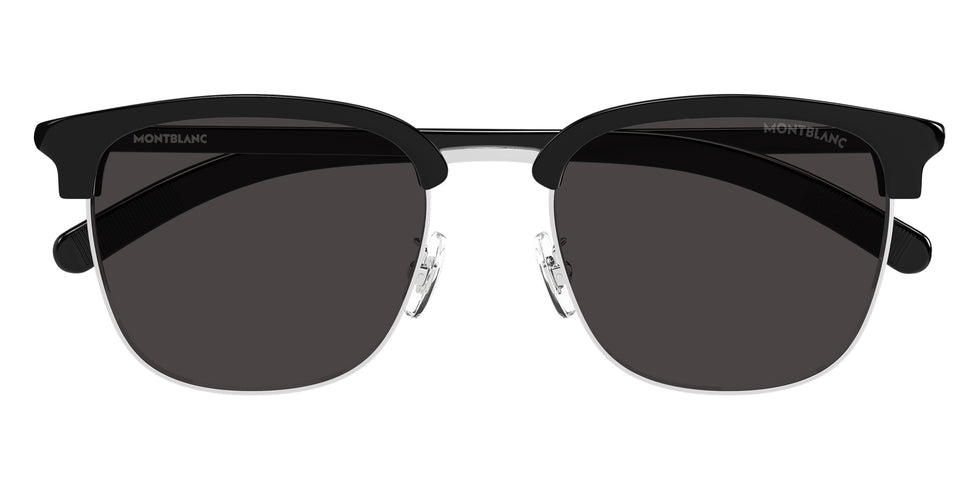 Montblanc MB0488SA 001 55 - Silver/Black / Gray #id:mb0488sa001_s:100100