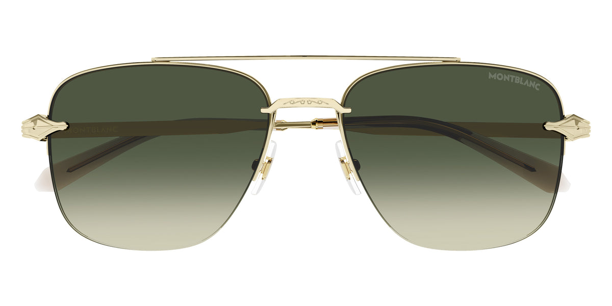 Montblanc MB0513S 002 57 - Gold / Green Gradient Double #id:mb0513s002_s:102100