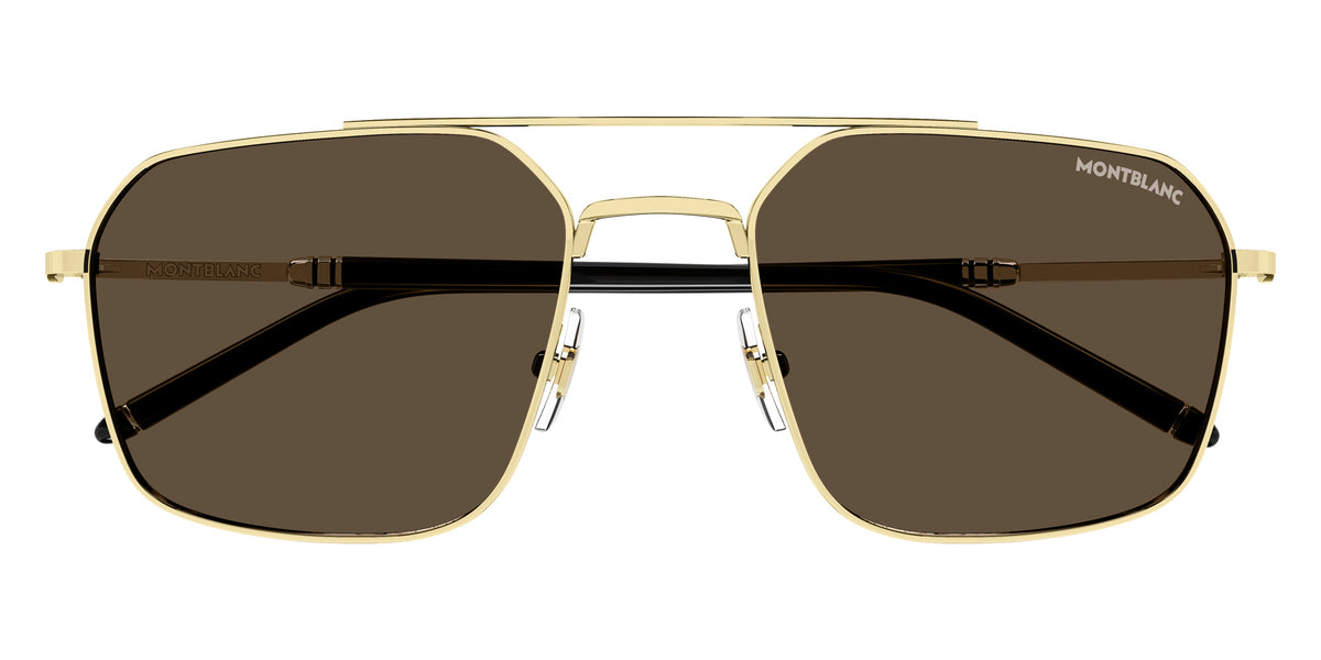 Montblanc MB0521S 002 58 - Gold / Brown #id:mb0521s002_s:102100