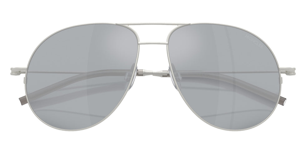 Moncler ME4002 Flyze 10041U 58 - Matte Silver / Blue Mirrored Silver #id:me400210041u_s:102120