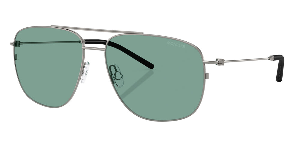 Moncler ME4004 Alumni 100582 60 - Shiny Gunmetal / Petrol Green #id:me4004100582_s:102105