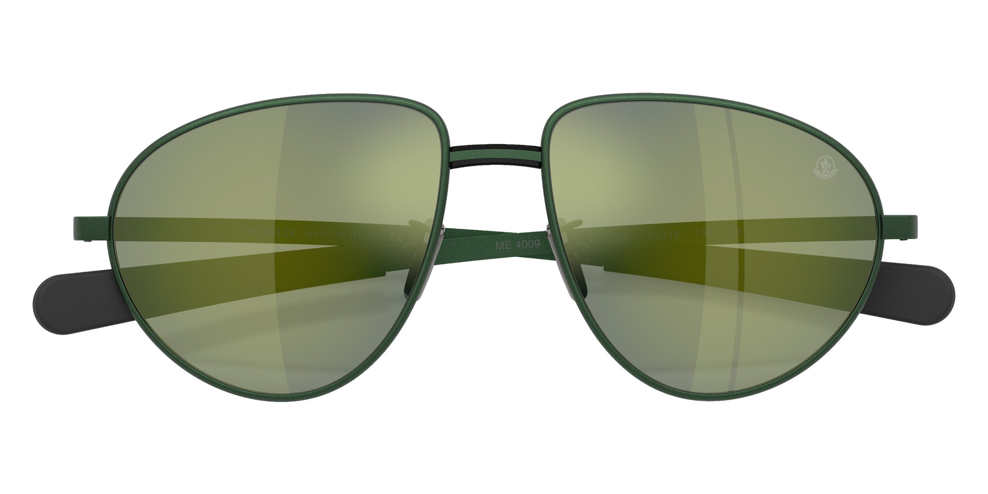 Moncler ME4009 VIZLA 10186R 55 - Matte Green / Mirrored Green #id:me400910186r_s:100120