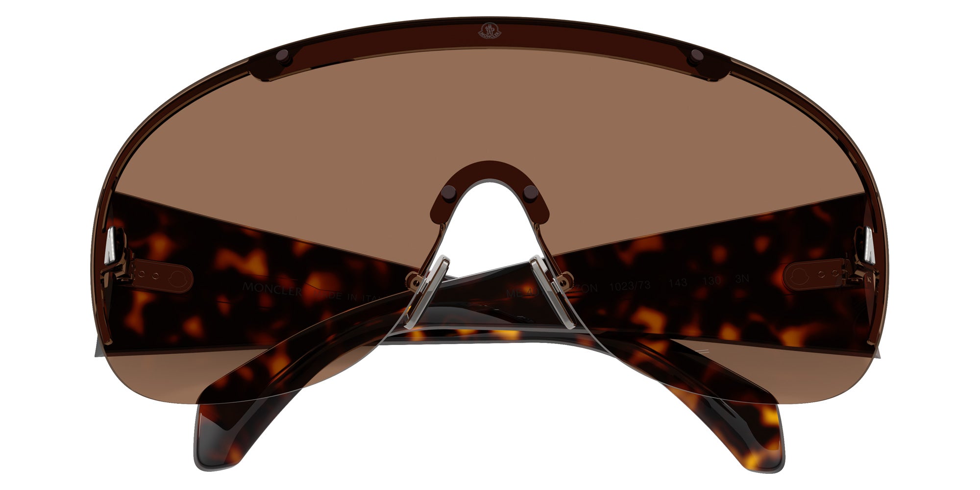 Moncler ME4012 Rizon 102373 143 - Shiny Silver / Solid Cinnamon #id:me4012102373_s:106120