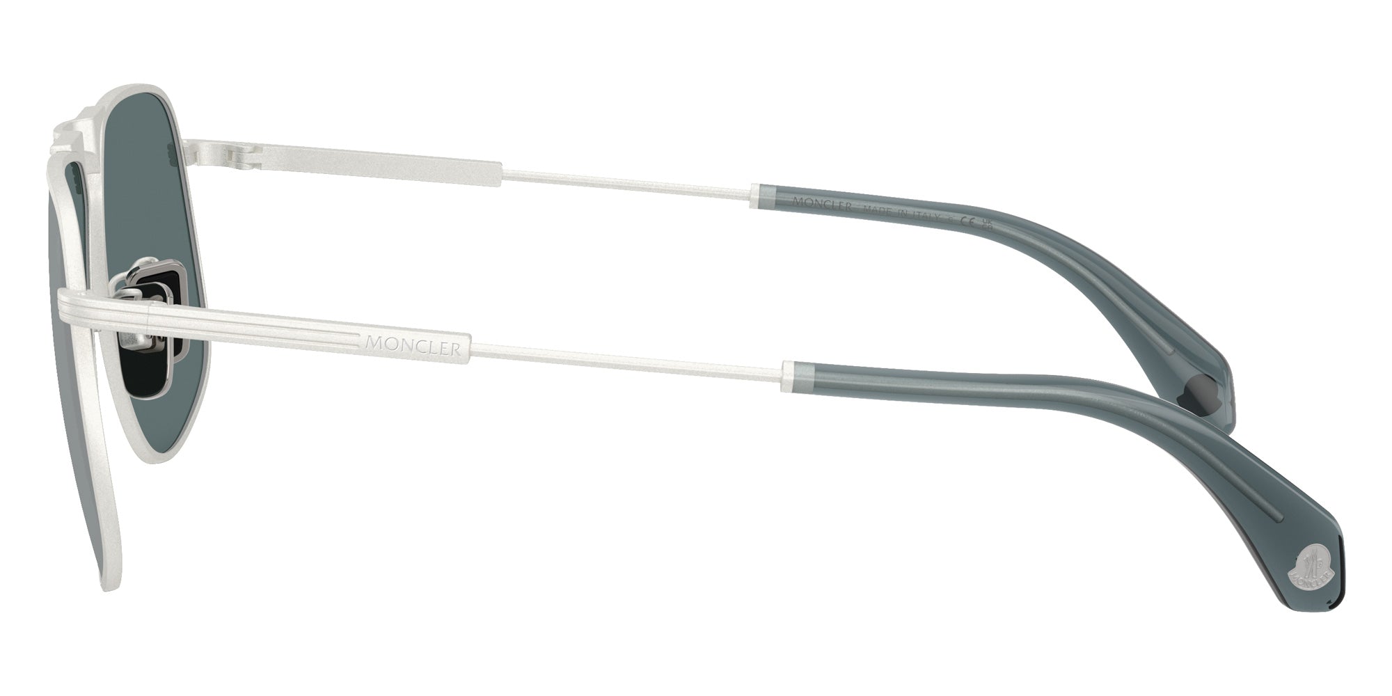 Moncler ME4014 Vitessa 10046G 58 - Matte Silver / Mirrored Blue #id:me401410046g_s:100110