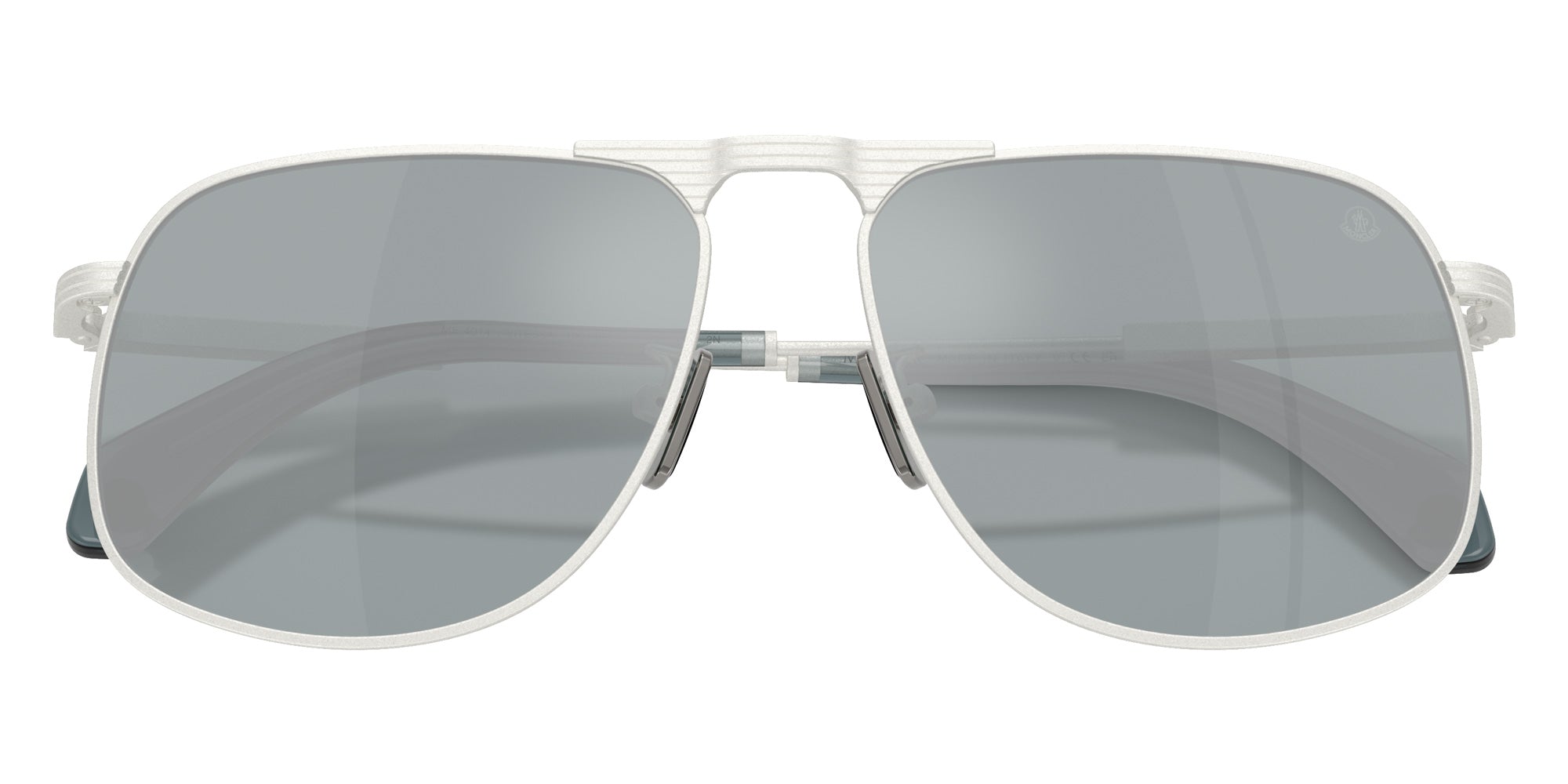 Moncler ME4014 Vitessa 10046G 58 - Matte Silver / Mirrored Blue #id:me401410046g_s:100120